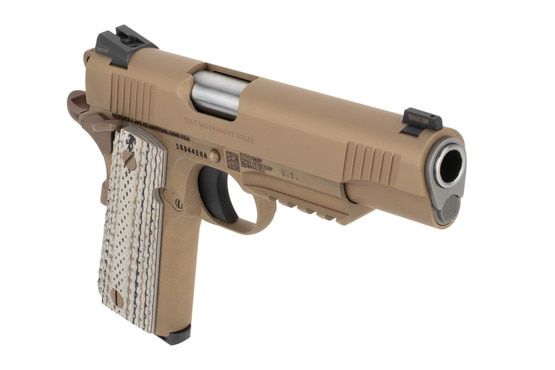 Colt M45 1911 pistol features Tritium night sights